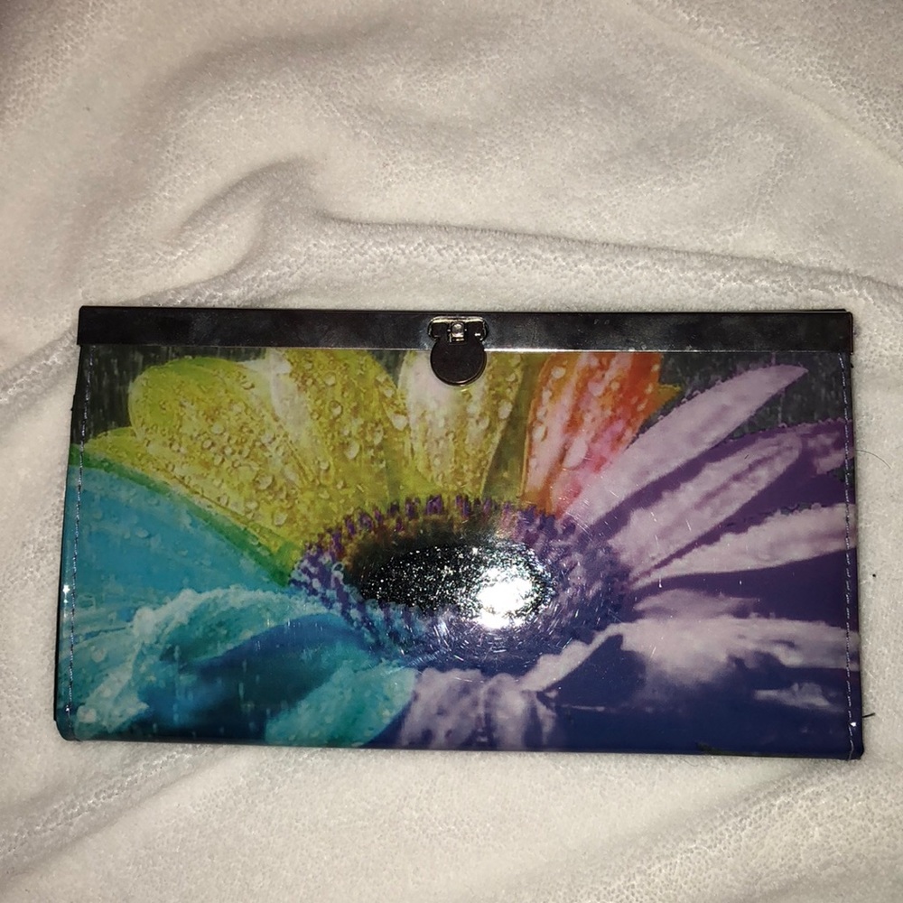 Rainbow sunflower clutch